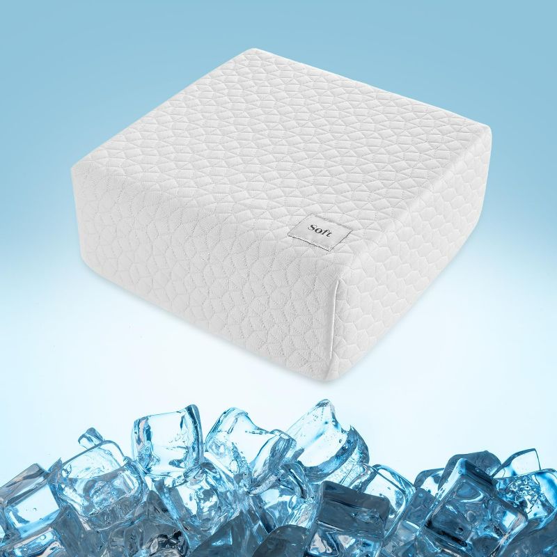 Photo 1 of HARBOREST Cooling Cube Pillow - Side Sleeper Pillow for Neck and Shoulder Pain, Memory Foam Pillow Cube Pro with Adjustable Firmness,12"x12"x5"
