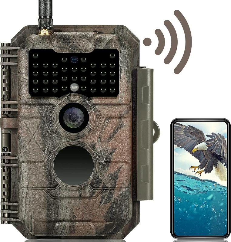 Photo 1 of GardePro E6 Trail Camera WiFi 32MP 1296P Game Camera with No Glow Night Vision Motion Activated Waterproof for Wildlife Deer Scouting Hunting or Property Security, Camo
