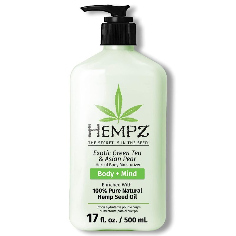 Photo 1 of HEMPZ Body Lotion - Green Tea & Asian Pear Daily Moisturizing Cream, Shea Butter Body Moisturizer - Skin Care Products, Hemp Seed Oil - Large
