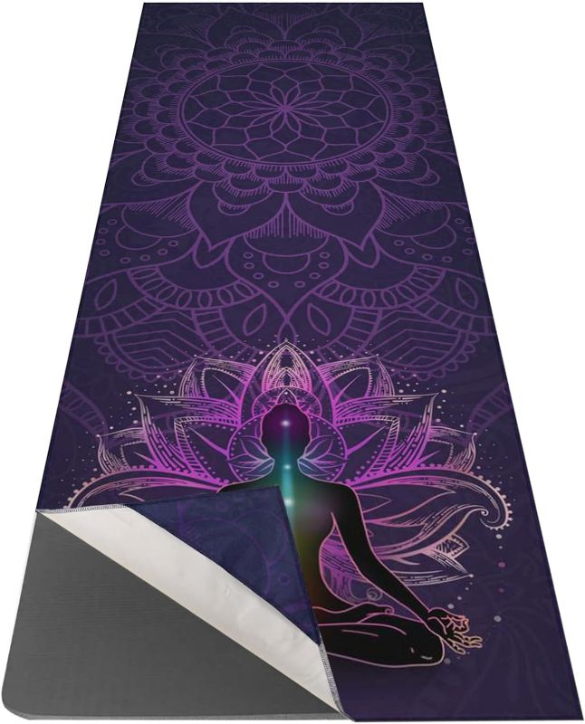 Photo 1 of Boho Hot Yoga Mat Towel Non Slip for Hot Yoga - Quick-Drying Yoga Mat Cover with 4 Corner Pockets with Travel Bag - Hot Yoga Towel Non Slip Grip Moisture Wicking Sweat (26"X74")
https://a.co/d/044jxVLo
