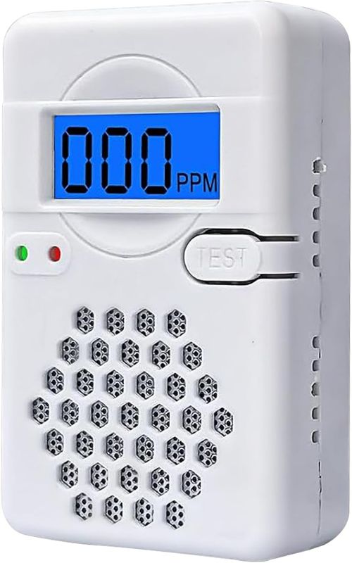 Photo 1 of Carbon Monoxide Detectors,Battery Operated Mini CO Alarm Detector Monitor with Digital Display and Sound Warning for Home,Office,Travel (Batteries NOT Included)
