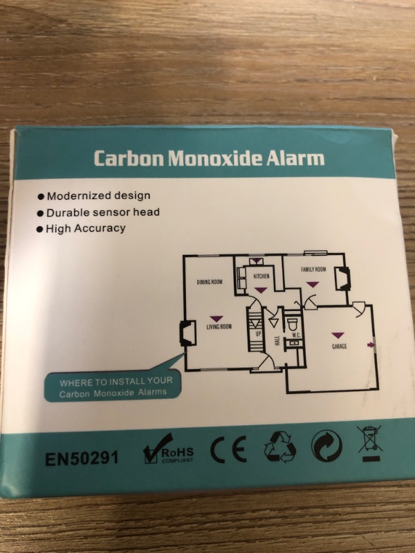 Photo 1 of Carbon Monoxide Detectors,Battery Operated Mini CO Alarm Detector Monitor with Digital Display and Sound Warning for Home,Office,Travel (Batteries NOT Included)
