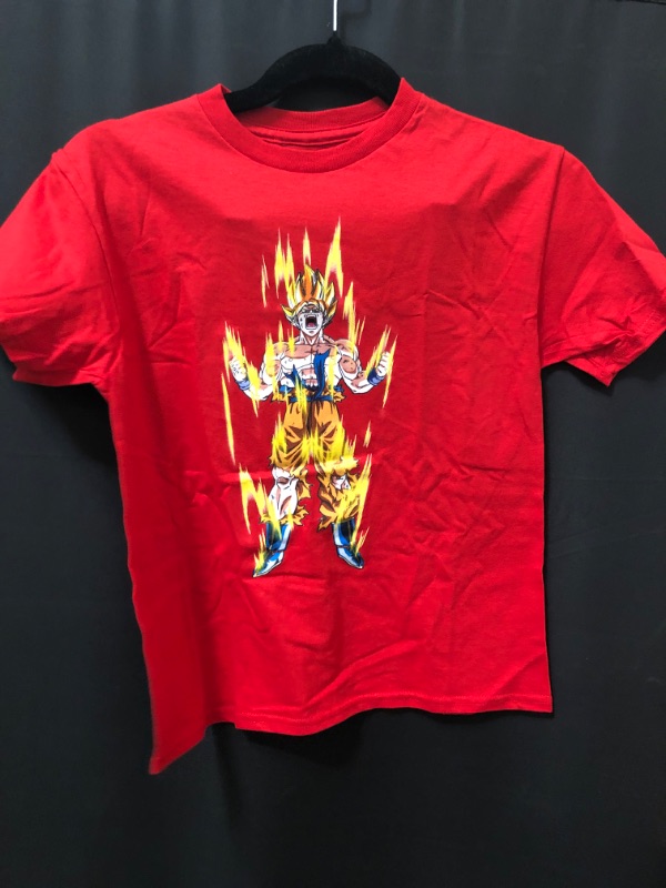 Photo 2 of Kids XS Dragon Ball Z Super Saiyan Goku Youth Red Graphic Tee
