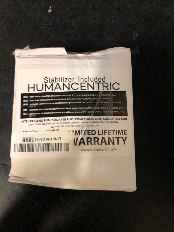 Photo 2 of HumanCentric VESA Mount Adapter Bracket, VESA Adapter Compatible with Acer Monitor R240HY bidx, R221Q, R271, SB220Q, R241Y, RT240Y, RT270, SA220Q, SA230 bi, SA240Y, SA270 Bbix, SB230, SB240Y
