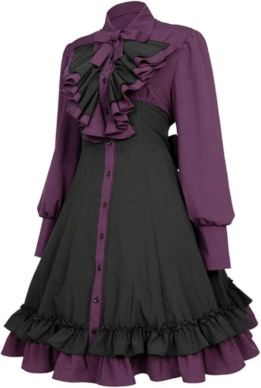 Photo 1 of Womens Medium Mingyuezai Women's Halloween Masquerade Party Punk Gothic Dress cosplay costume dress
