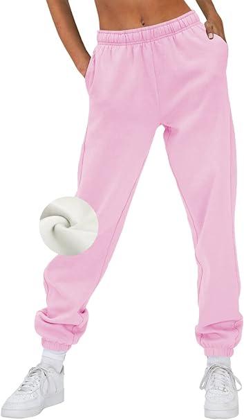 Photo 1 of Women's Medium AUTOMET Women’s Casual Baggy Fleece Sweatpants High Waisted Joggers Pants
