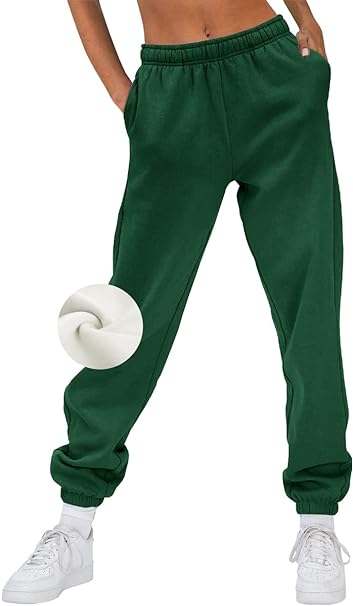 Photo 1 of Womens Medium AUTOMET Women’s Casual Baggy Fleece Sweatpants High Waisted Joggers Pants
