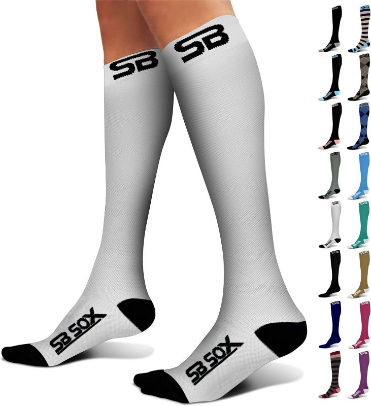 Photo 1 of Small/Medium SB SOX Compression Socks (20-30mmHg) for Men & Women – Best Compression Socks for All Day Wear, Better Blood Flow, Swelling!
