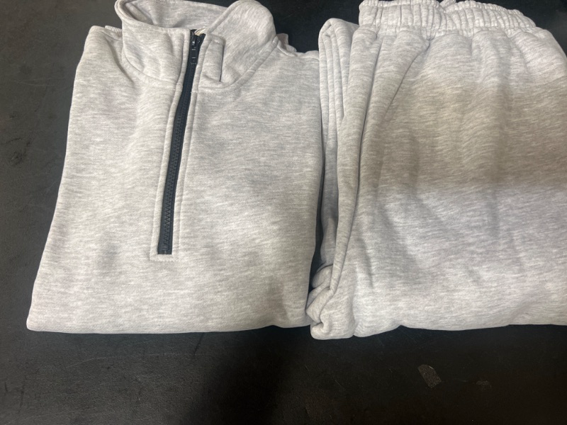 Photo 1 of Womens Small AUTOMET Womens 2 Piece Outfits Long Sleeve Sweatsuits Sets Half Zip Sweatshirts with Joggers Sweatpants
