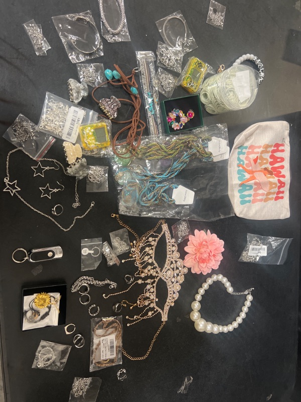 Photo 1 of 50 Piece Jewlery. Keychain Mixed Lot 