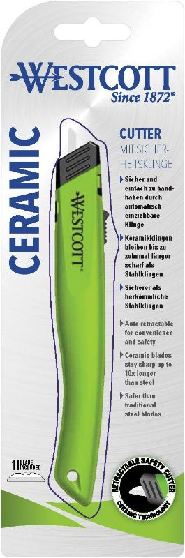 Photo 1 of Westcott Ceramic Safety Blade Cutter - Green
