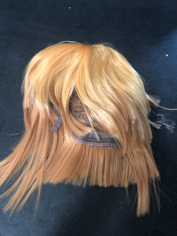 Photo 2 of Anime Agatsuma Zenitsu Cosplay wig for Demon Slayer: Kimetsu no Yaiba Characters Play Cosplay Wigs with Free Wig Cap
