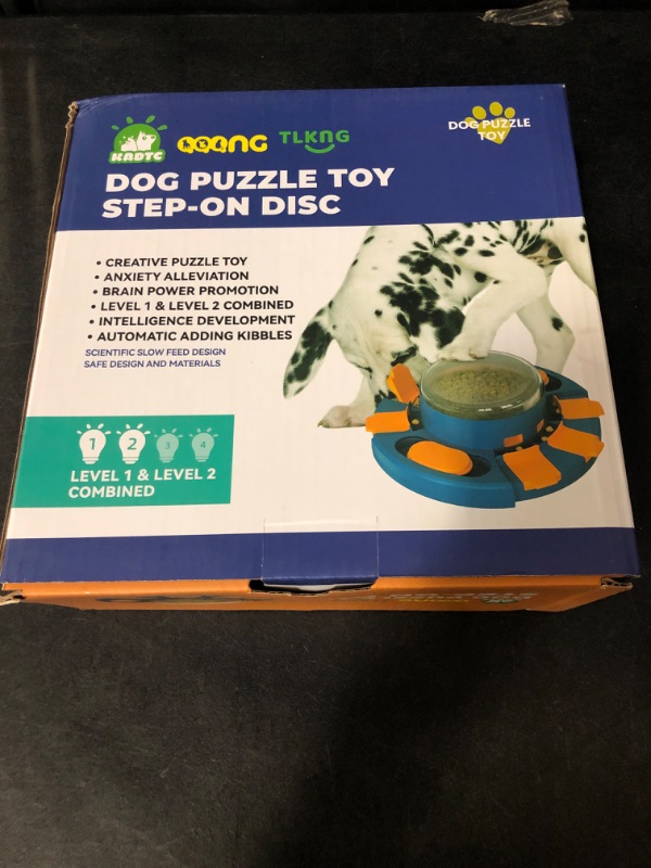 Photo 2 of Dog Puzzle Toy Dogs Brain Stimulation Mentally Stimulating Toys Beginner Puppy Treat Food Feeder Dispenser Advanced Level 2 in 1 Interactive Games for Small/Medium/Large Aggressive Chewer Gift B
