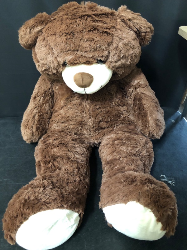 Photo 2 of 36 inch Big Teddy Bear Cute Giant Stuffed Animals Soft Plush Bear for Girlfriend Kids, Dark Brown
