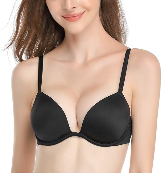 Photo 1 of 36C Deyllo Women’s Push Up Underwire Bra Super Padded T-Shirt Bra Add Two Cups
