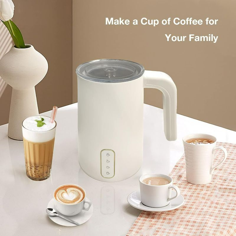 Photo 1 of MILK FROTHER, ELECTRIC MILK STEAMER, MILK WARMER, AUTOMATIC HOT/COLD STAINLESS STEEL FOAM MAKER FOR COFFEE, LATTE, CAPPUCCINO, MACCHIATO, HOT CHOCOLATE
