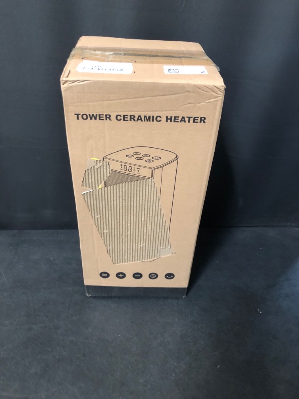 Photo 2 of SPACE HEATER FOR INDOOR USE, 1500W FAST HEATING, ELECTRIC & PORTABLE CERAMIC HEATERS WITH THERMOSTAT, 5 MODES, 24HRS TIMER, 80°OSCILLATING ROOM HEATER WITH REMOTE, SAFE FOR OFFICE BEDROOM USE
