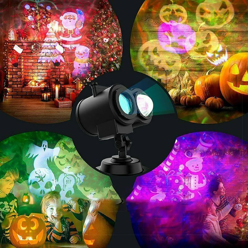 Photo 1 of 16 CHANGEABLE PATTERNS HALLOWEEN CHRISTMAS PROJECTOR LED LIGHT WATERPROOF BRIGHT LANDSCAPE LAMP LED SNOW FALLING MOVING PROJECTOR CHRISTMAS FAIRY LIGHT LAMP OUTDOOR DECOR
