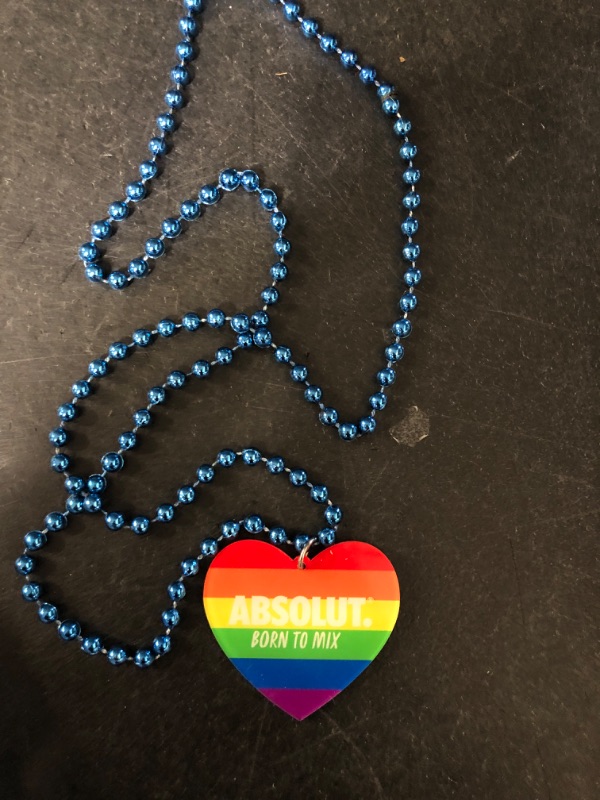 Photo 1 of 75 Piece ABSOLUT ON PREM LGBT ALWAYS ON NECKLACE BEADS 