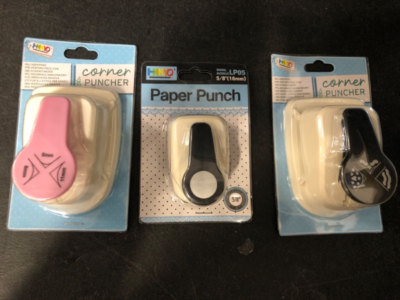 Photo 1 of 3 Set Paper & Corner punchers