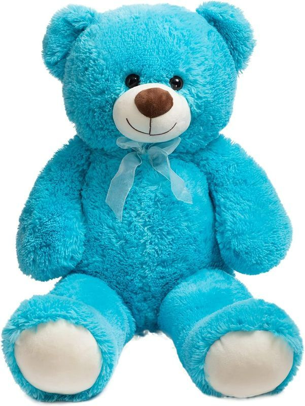 Photo 1 of HOLLYHOME TEDDY BEAR PLUSH GIANT TEDDY BEARS STUFFED ANIMALS TEDDY BEAR LOVE 36 INCH LAKE BLUE
