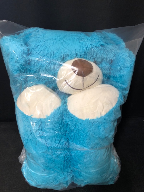 Photo 3 of HOLLYHOME TEDDY BEAR PLUSH GIANT TEDDY BEARS STUFFED ANIMALS TEDDY BEAR LOVE 36 INCH LAKE BLUE
