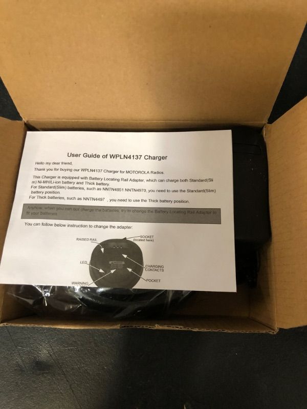 Photo 1 of WPLN4137 WPLN4137BR CHARGER COMPATIBLE FOR MOTOROLA RADIO CP200 CP200D PR400 EP450 DEP450 CP040 CP150 CP180 NNTN4497 NNTN4970 NNTN4851 WPLN4138
