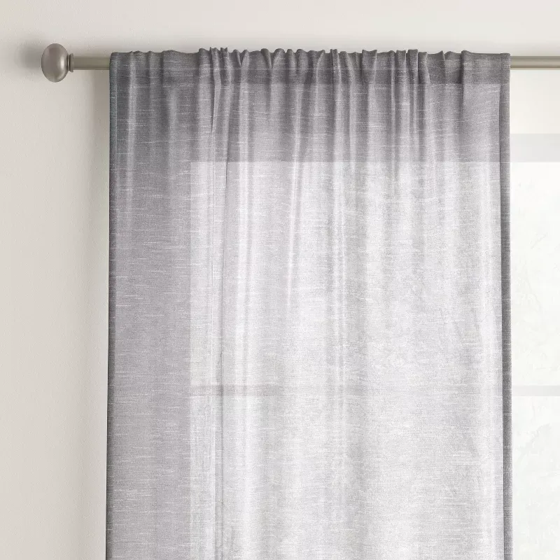 Photo 1 of 2pk Light Filtering Window Curtain Panels - Room Essentials™ Gray 
