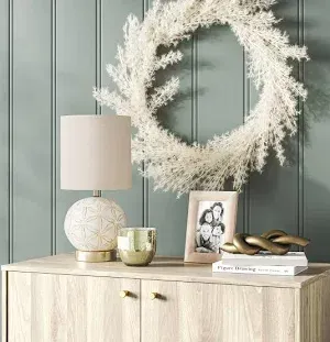 Photo 1 of THRESHOLD PAMPAS GRASS WREATH
