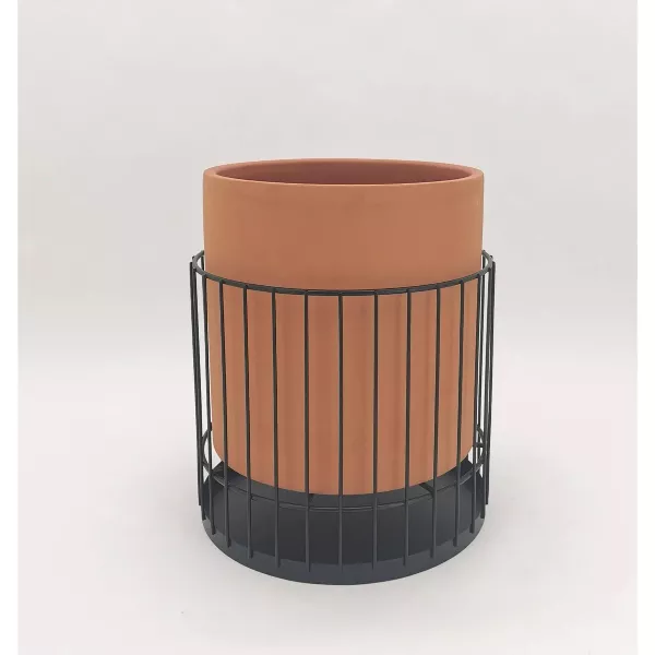 Photo 1 of Hilton Carter for Target with Metal Stand Indoor Outdoor Planter
