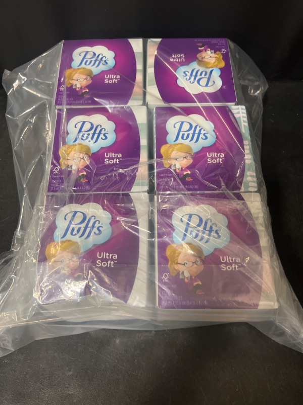 Photo 3 of 6 Pack of Puffs Ultra Sofa Tissue	