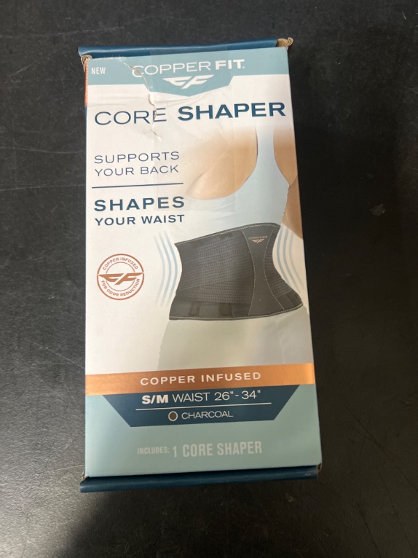 Photo 2 of Copper Fit Core Shaper Waist Trimmer - Charcoal S/M
