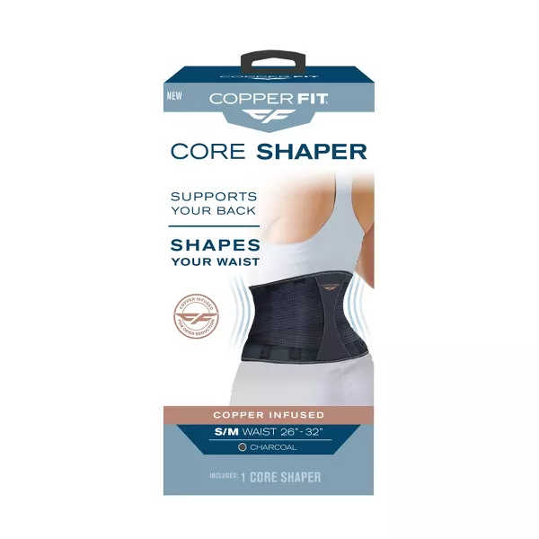 Photo 1 of Copper Fit Core Shaper Waist Trimmer - Charcoal S/M
