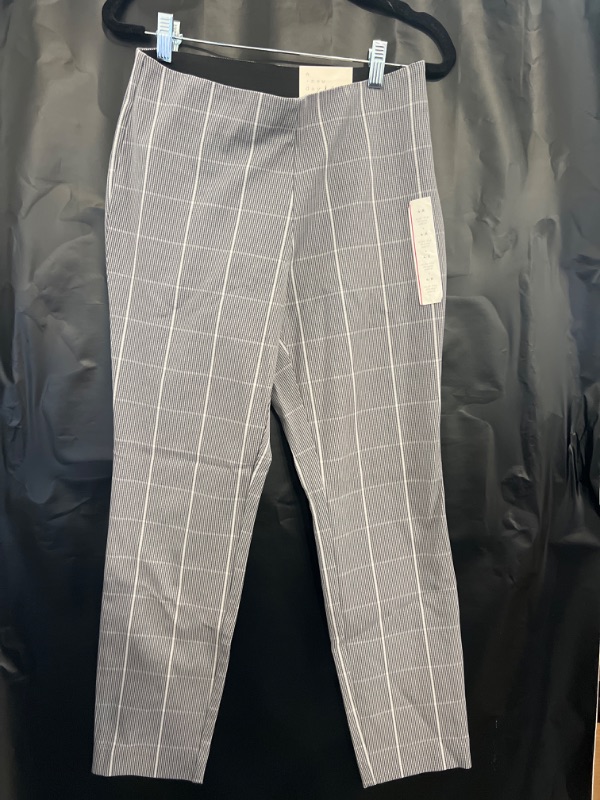 Photo 1 of Womens A New Day Side Zip Skinny Ankle Grey Plaid  Pants Size 4R