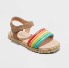 Photo 1 of Cat & Jack Medium 5T Toddler Rainbow Stripped Shoes 