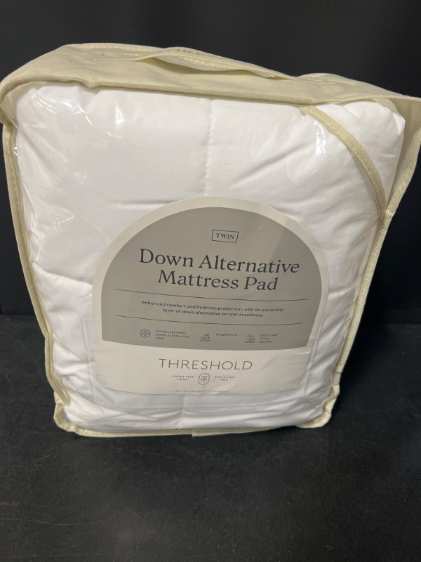 Photo 2 of Down Alternative Mattress Pad - Threshold™ TWIN
