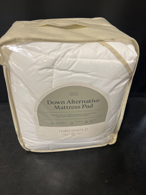 Photo 2 of Down Alternative Mattress Pad - Threshold™  FULL SIZE 
