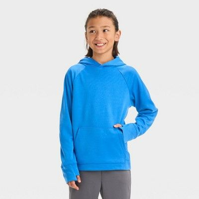 Photo 1 of Boys Tech Fleece Hooded Sweatshirt - All In Motion™ Blue L (10-12)