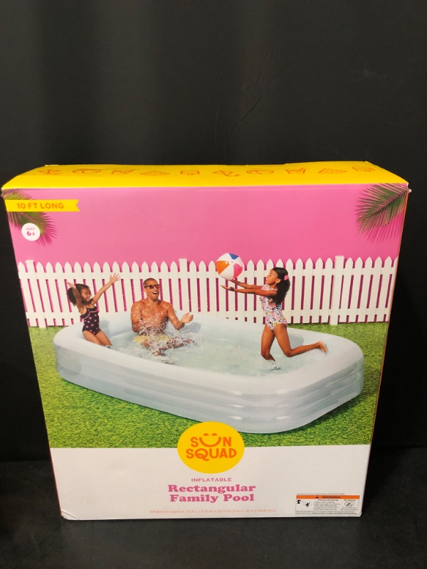 Photo 2 of 6' X 22" Deluxe Rectangular Family Pool Blue - Sun Squad™
