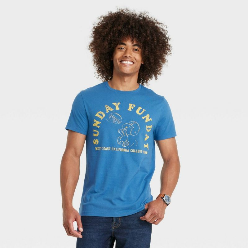 Photo 1 of Men's Crewneck T-Shirt - Goodfellow & Co™ Blue M
