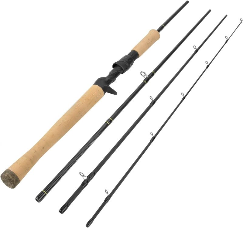 Photo 1 of KastKing Valiant Eagle Passage Travel Fishing Rods, 4 & 6 Pc Pack Rods, Spinning, Casting and Fly Models, IM6 Graphite Blank, Ti Oxide LTS Ring Guides, Beautiful Cork Handles & Travel Tube
