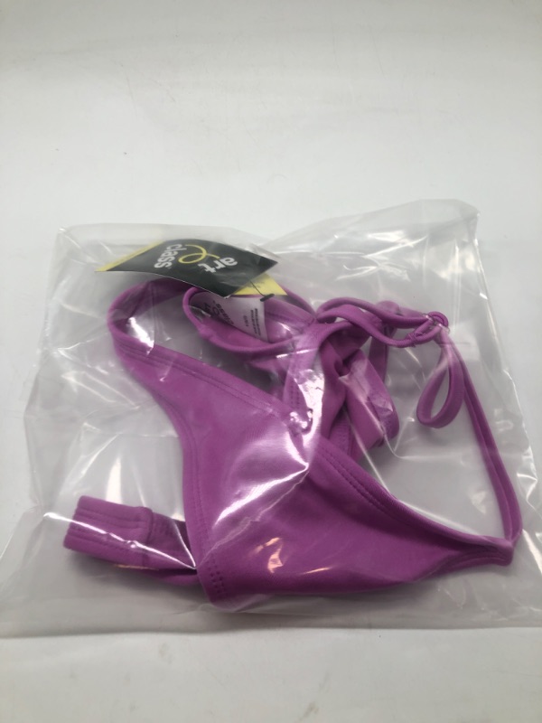 Photo 3 of Girls' Solid Bikini Top - Art Class™ Purple S (6-7)