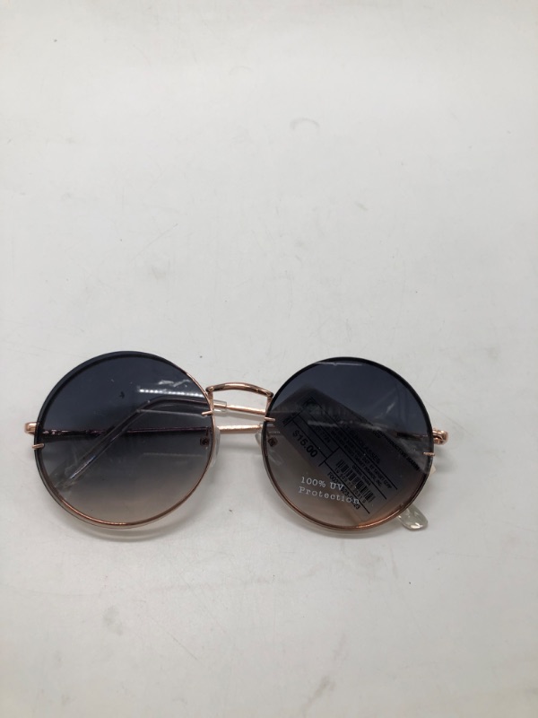 Photo 2 of Women's Oversized Metal Round Sunglasses - a New Day™ Gold
