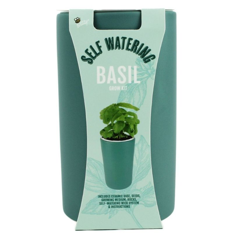 Photo 1 of Buzzy Seeds Ceramic Self Watering Grow Kit - Basil
