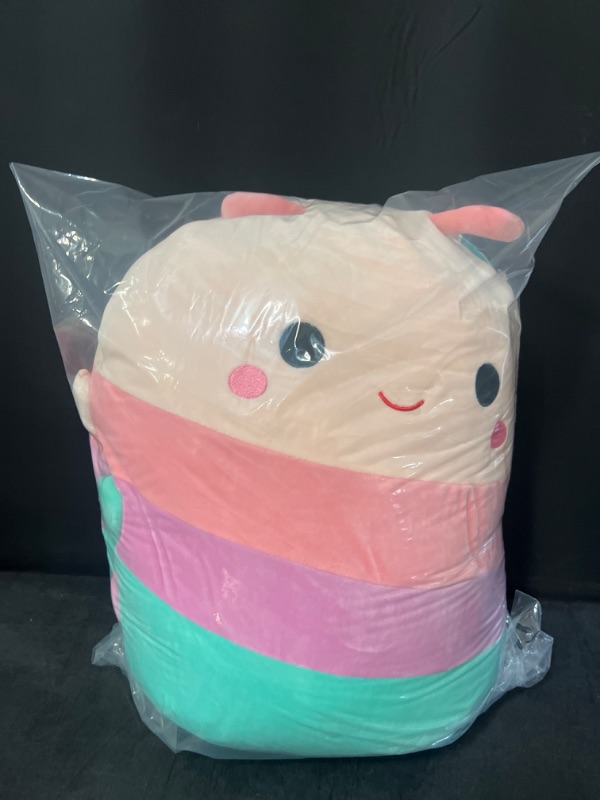 Photo 3 of Squishmallows Original 16 Light Peach Caterpillar Large Plush Toy New with Tag
