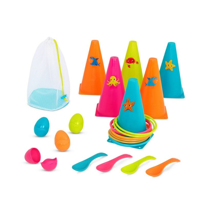 Photo 1 of B. Toys Ring Toss & Egg-and-Spoon Outdoor Games Galore
