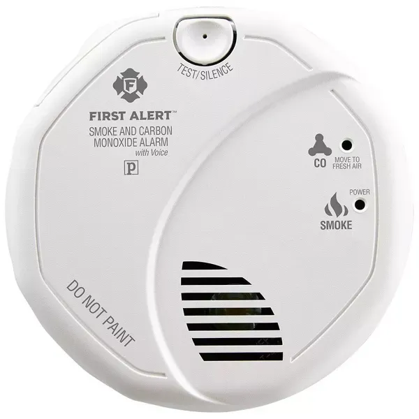 Photo 1 of First Alert SC7010BPVCN Hardwired Smoke & Carbon Monoxide Detector with Voice Location and Battery Backup
