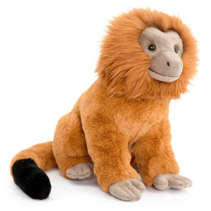 Photo 1 of FAO Schwarz 12" Baby Monkey Gold Lion Tamarin Toy Plush
