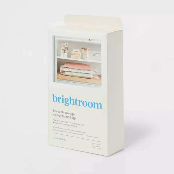 Photo 1 of Large 3pc Compression Bags Clear - Brightroom™
