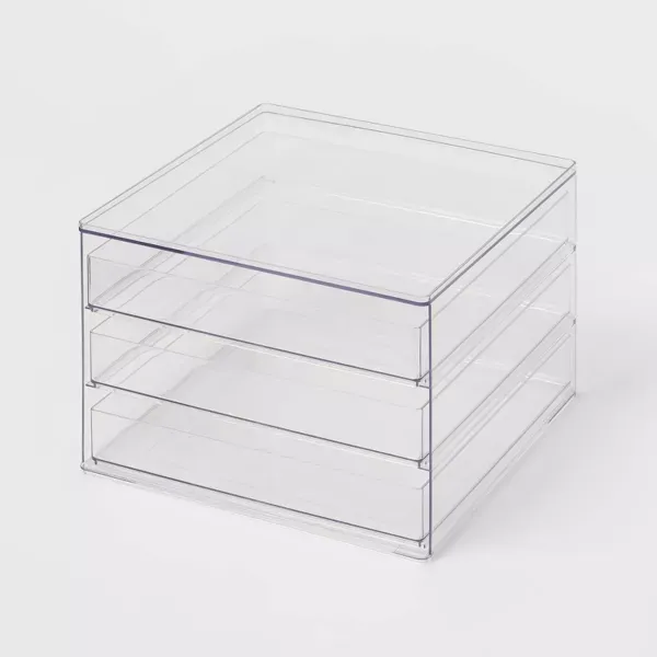 Photo 1 of All Purpose 3 Drawer Storage Clear - Brightroom™
